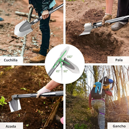 Pala Táctica Militar Strong Blade™ 10 EN 1 + Funda de Regalo [ULTRA RESISTENTE]